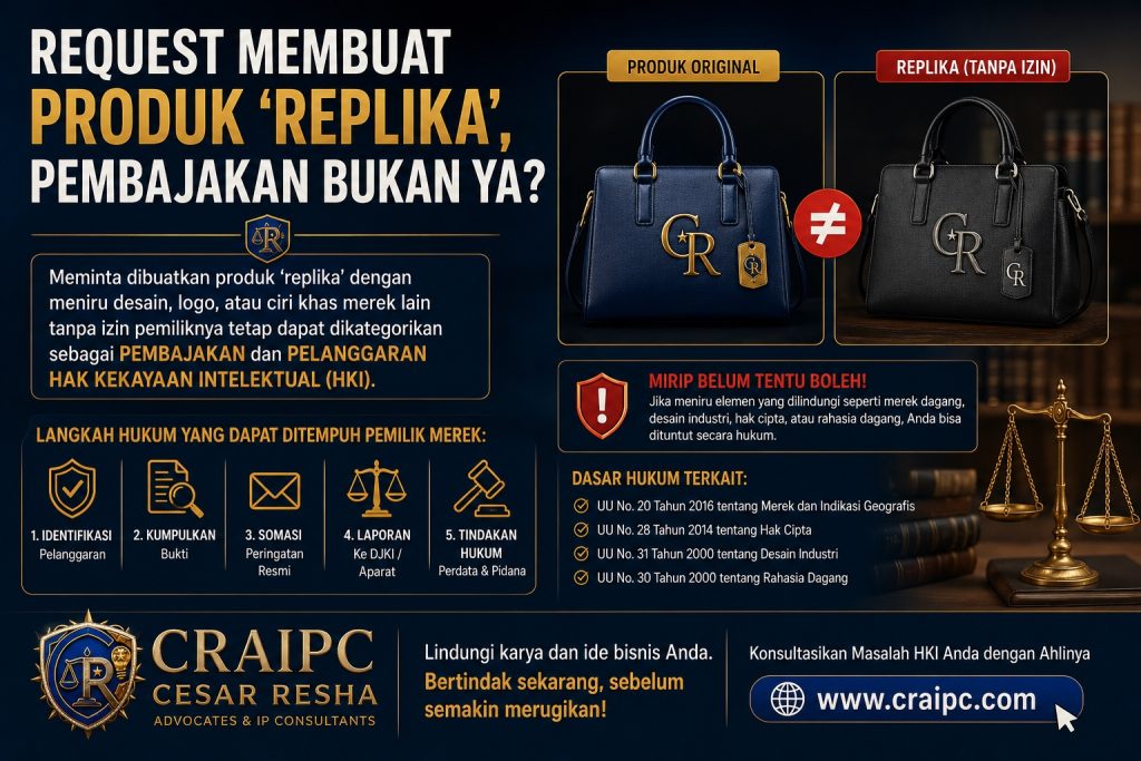 Request Membuat Produk ‘Replika’, Pembajakan Bukan Ya?